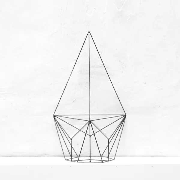 картинка В НАЛИЧИИ настенно потолочное кашпо Шаттл черное арт. 18738 от ARCHPOLE