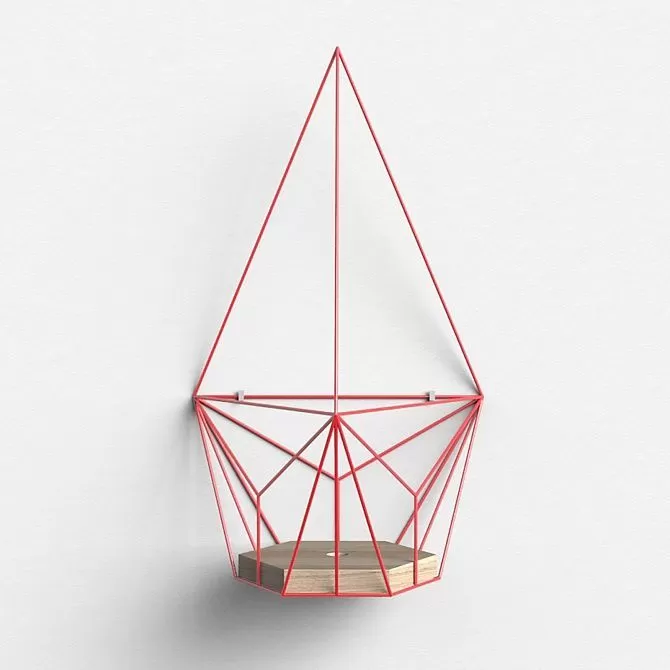 картинка Подвесное кашпо Шаттл в красном цвете от ARCHPOLE