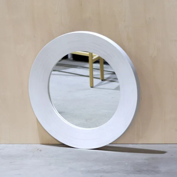 картинка В НАЛИЧИИ зеркало Fullmoon диаметр 620 мм / фанера- винтажный белый арт. 18594 от ARCHPOLE