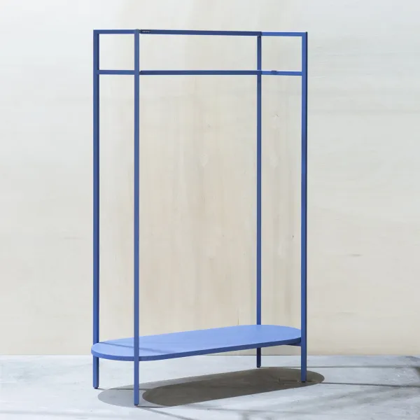 картинка В НАЛИЧИИ вешалка Овале  1000x390 h-1600 мм / цвет синий RAL 5023 , арт. 18588 от ARCHPOLE