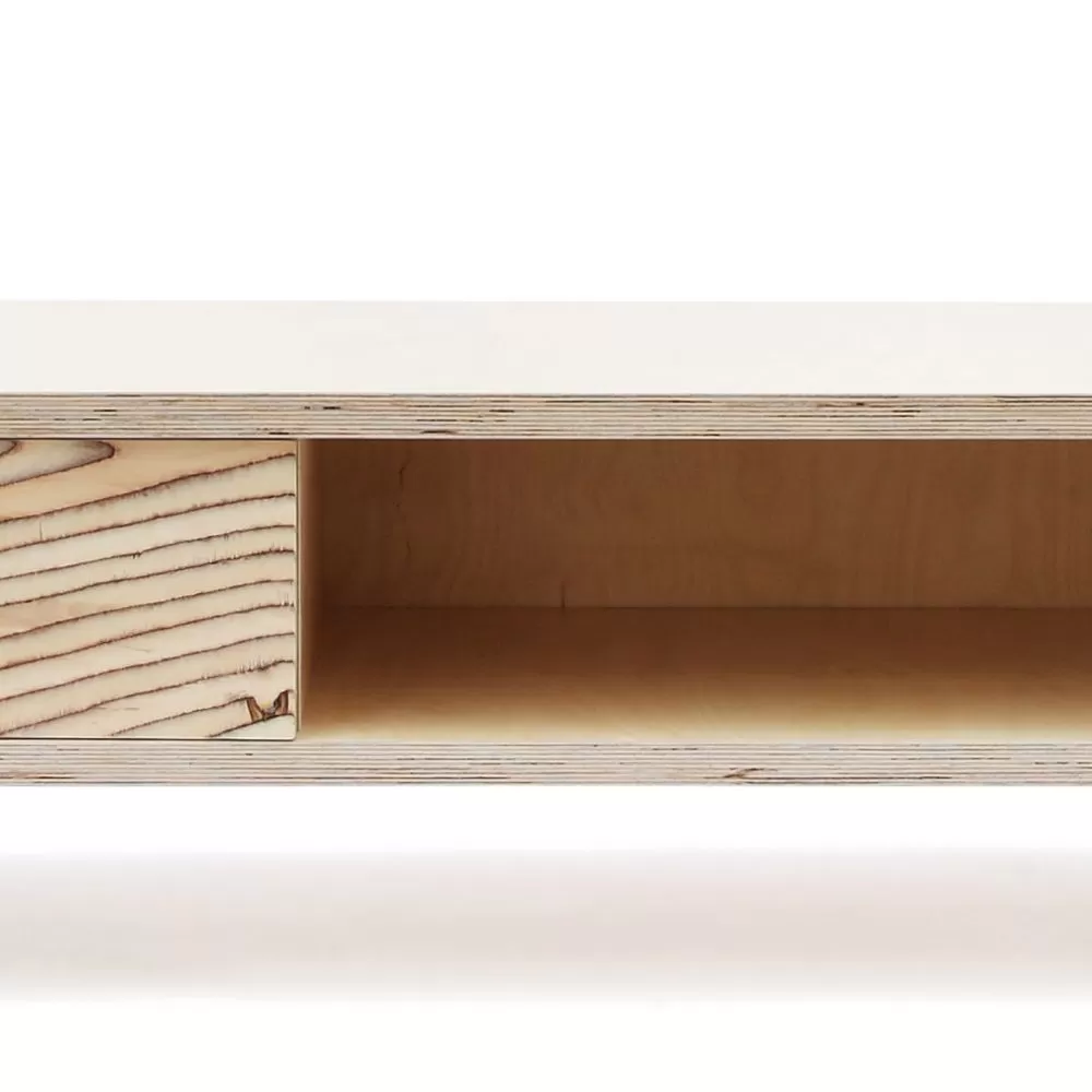 тв стойка на декоративных колесах <Оригами>