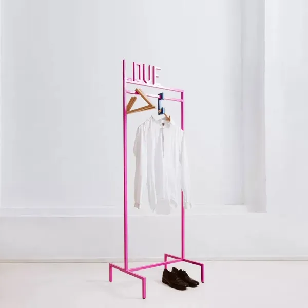 картинка В НАЛИЧИИ вешалка LOVE металл розовый арт. 18613 от ARCHPOLE