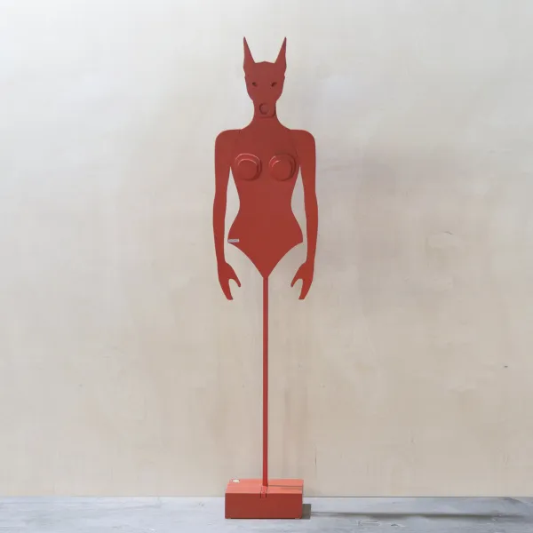 картинка В НАЛИЧИИ арт вешалка Крошка Доберман h 1920 мм / красный, арт. 18583 от ARCHPOLE