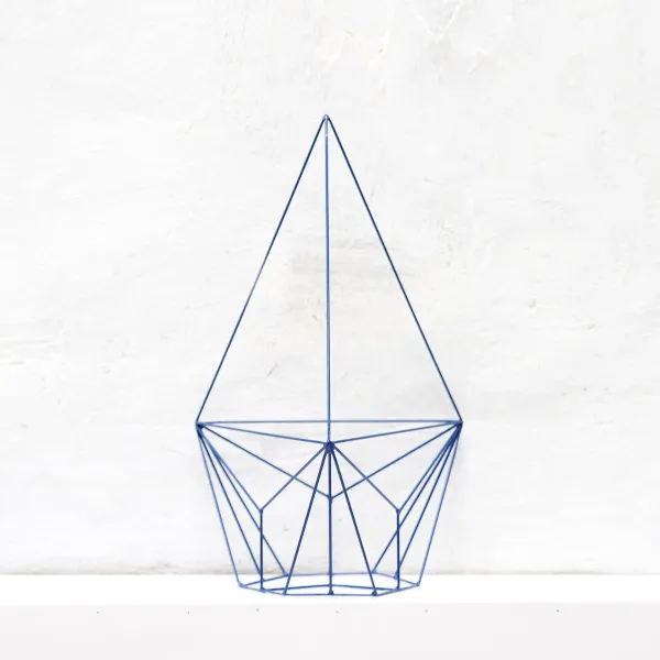 картинка В НАЛИЧИИ настенно потолочное кашпо Шаттл синее арт. 18737 от ARCHPOLE