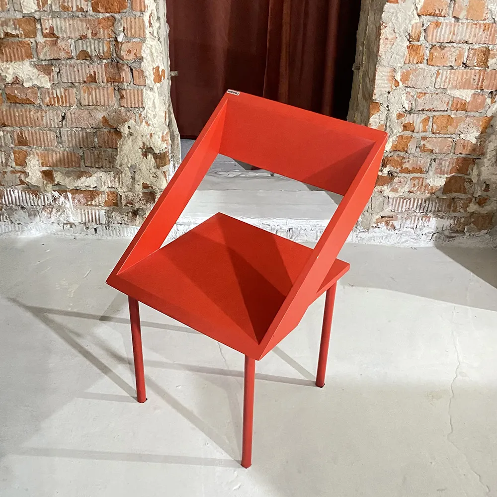 картинка стул <Чайка> цвет красный RAL 3020 арт. 18827 от ARCHPOLE