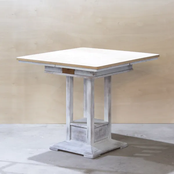 картинка АРТЕФАКТ старинный карточный стол диаметр 880x880 h 785 мм / столешница натуральная береза арт. 18596 от ARCHPOLE