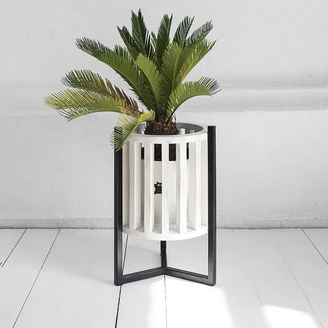 картинка Кашпо  Куг в белом цвете от ARCHPOLE