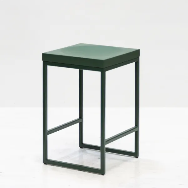 картинка В НАЛИЧИИ полубарный табурет Fullmoon 370х370 h 560 мм цвет хвойный зеленый RAL 6028 , арт. 18732 от ARCHPOLE