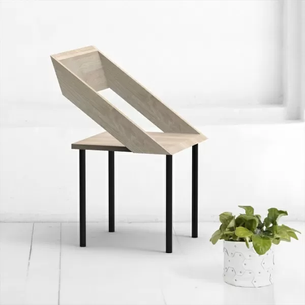картинка Стул Чайка из дуба в белом цвете от ARCHPOLE