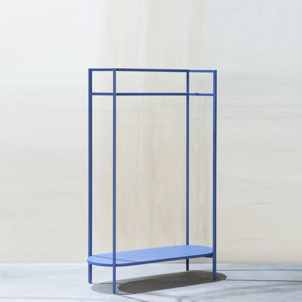 картинка В НАЛИЧИИ вешалка Овале  1000x390 h-1500 мм / цвет синий RAL 5023 , арт. 18589 от ARCHPOLE