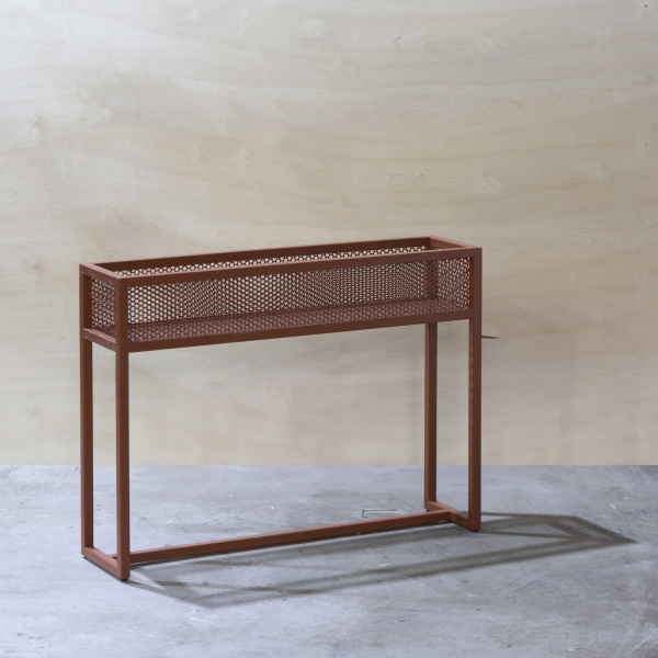 картинка В НАЛИЧИИ консоль <Решето>  (800х200 высота 600мм , металл RAL 3011) арт. 18559 от ARCHPOLE