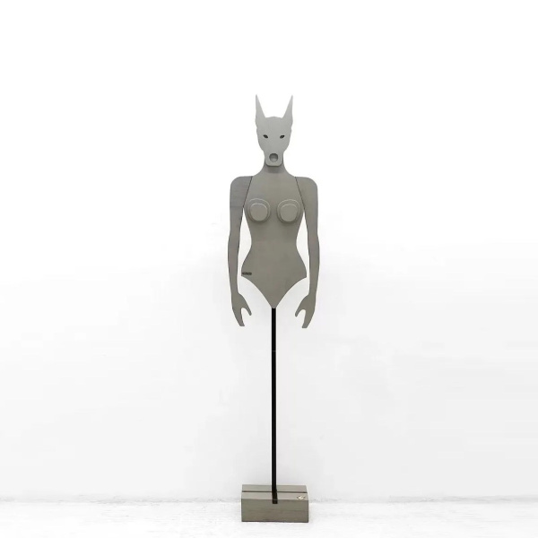 картинка В НАЛИЧИИ арт вешалка Крошка Доберман h 1850 мм / серый, арт. 18763 от ARCHPOLE