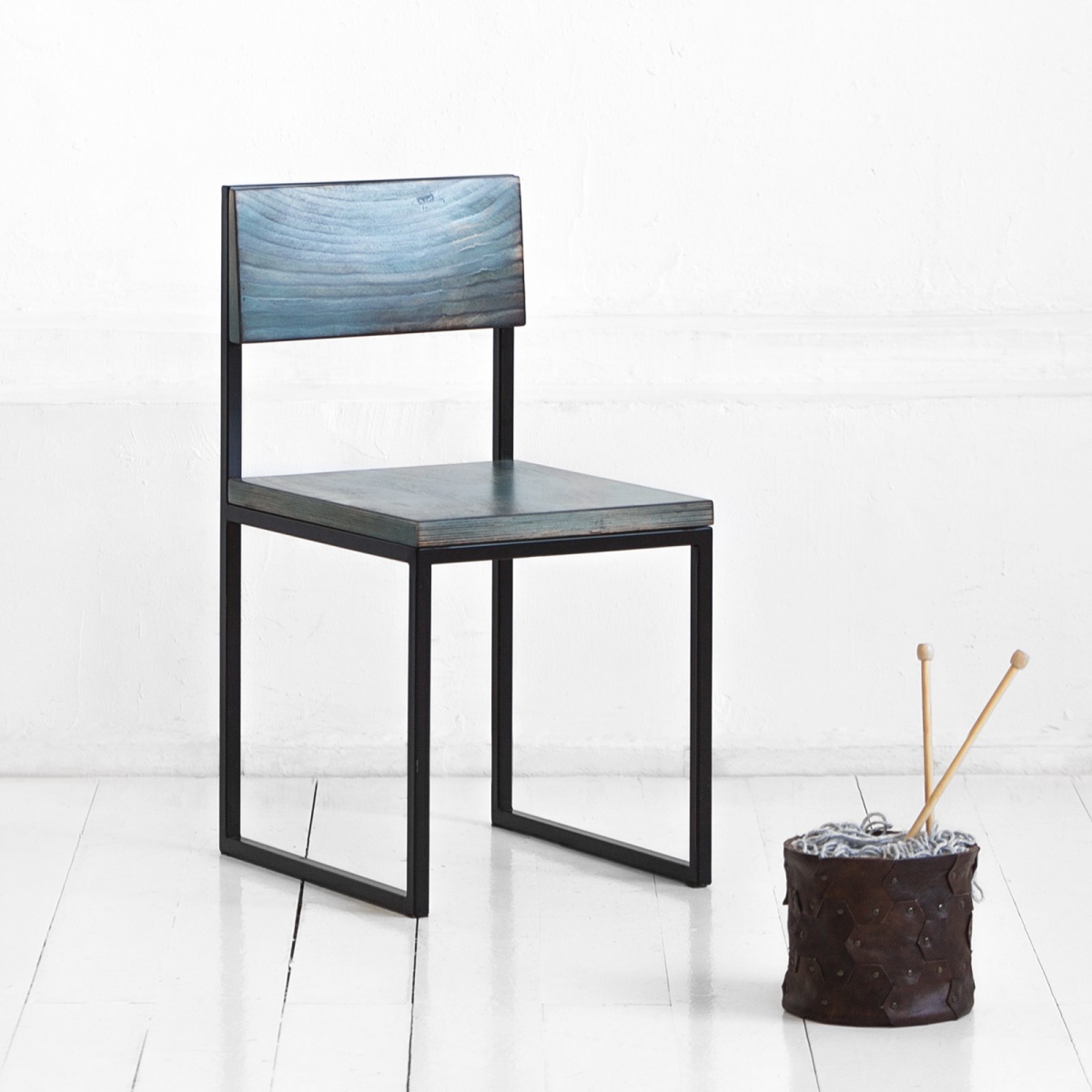 картинка стул <flatmoon> фанера-винтажный синий от ARCHPOLE