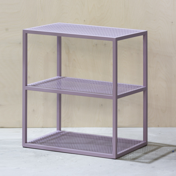 картинка В НАЛИЧИИ тумба стеллаж <Решето>  (500х350 высота 630 мм , металл сиреневый) арт. 18617 от ARCHPOLE