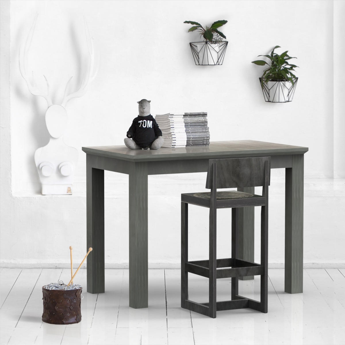 картинка стол барный <слон> столешница-винтажный серый от ARCHPOLE