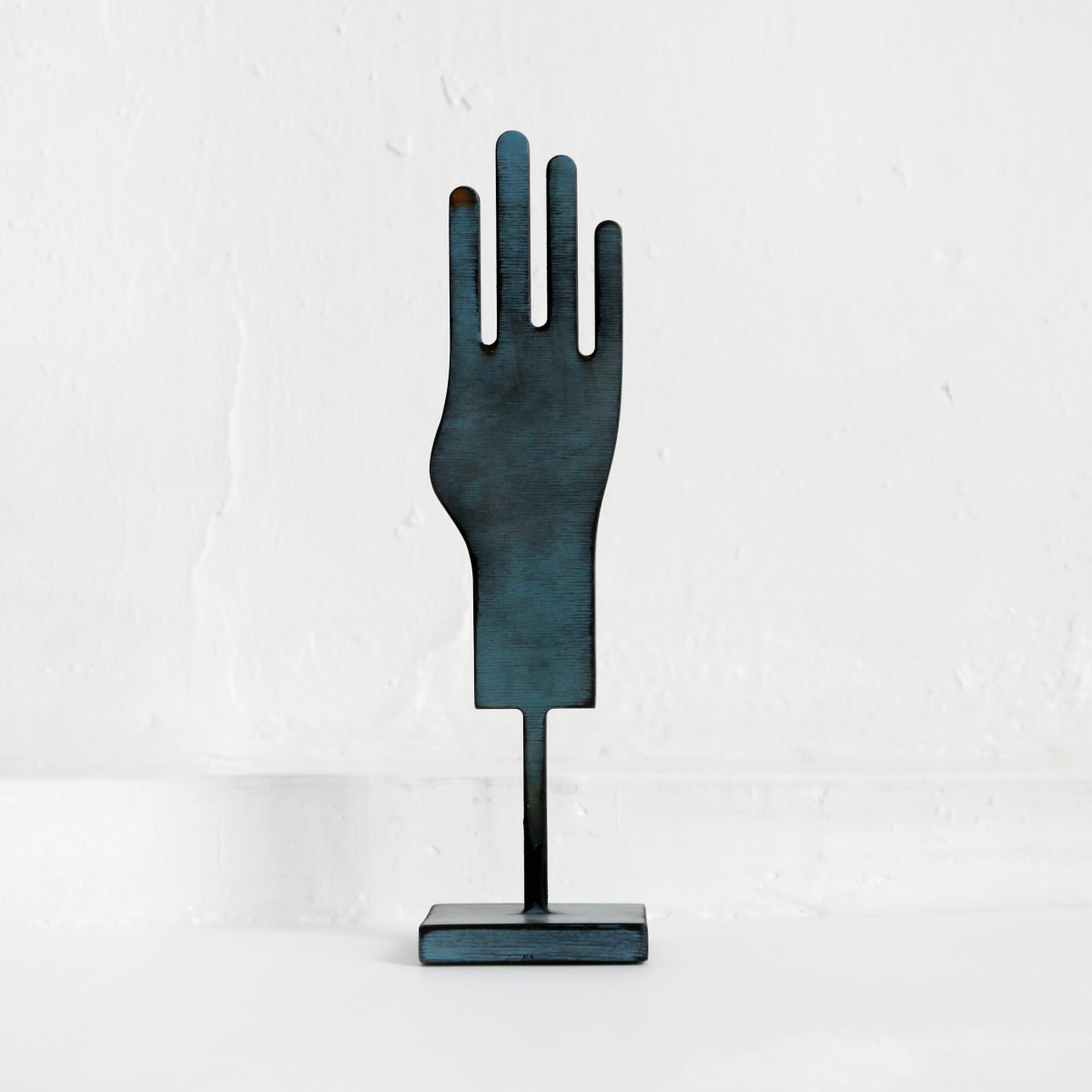 картинка интерьерное украшение <рука> фанера-винтажный синий от ARCHPOLE