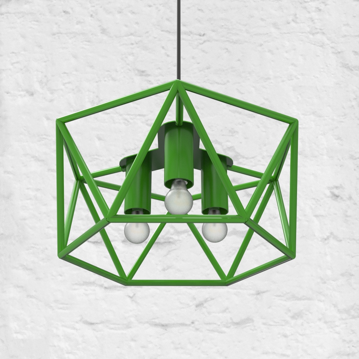картинка Светильник потолочный <гексагон металл> зеленый от ARCHPOLE