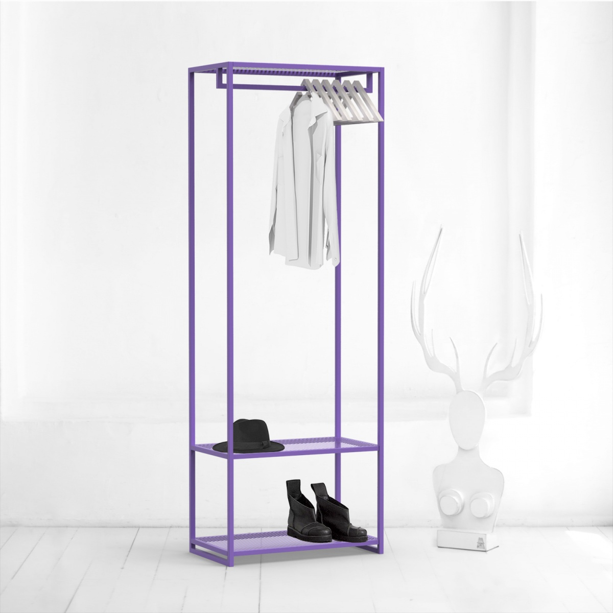 картинка гардеробный модуль <решето> фиолетовый от ARCHPOLE