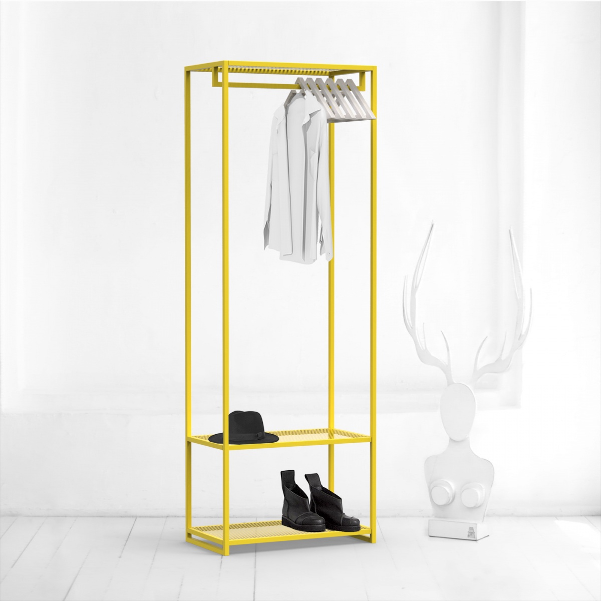 картинка гардеробный модуль <решето> желтый от ARCHPOLE