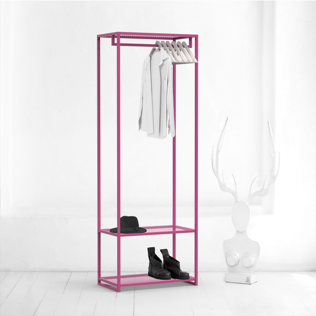 картинка гардеробный модуль <решето> розовый от ARCHPOLE