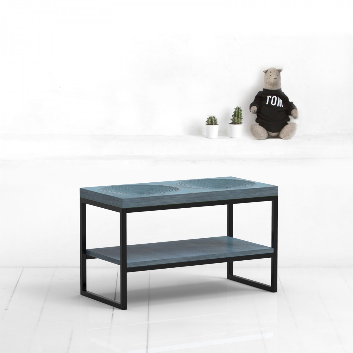 картинка скамья <минимализм x2 fullmoon> фанера-винтажный синий от ARCHPOLE