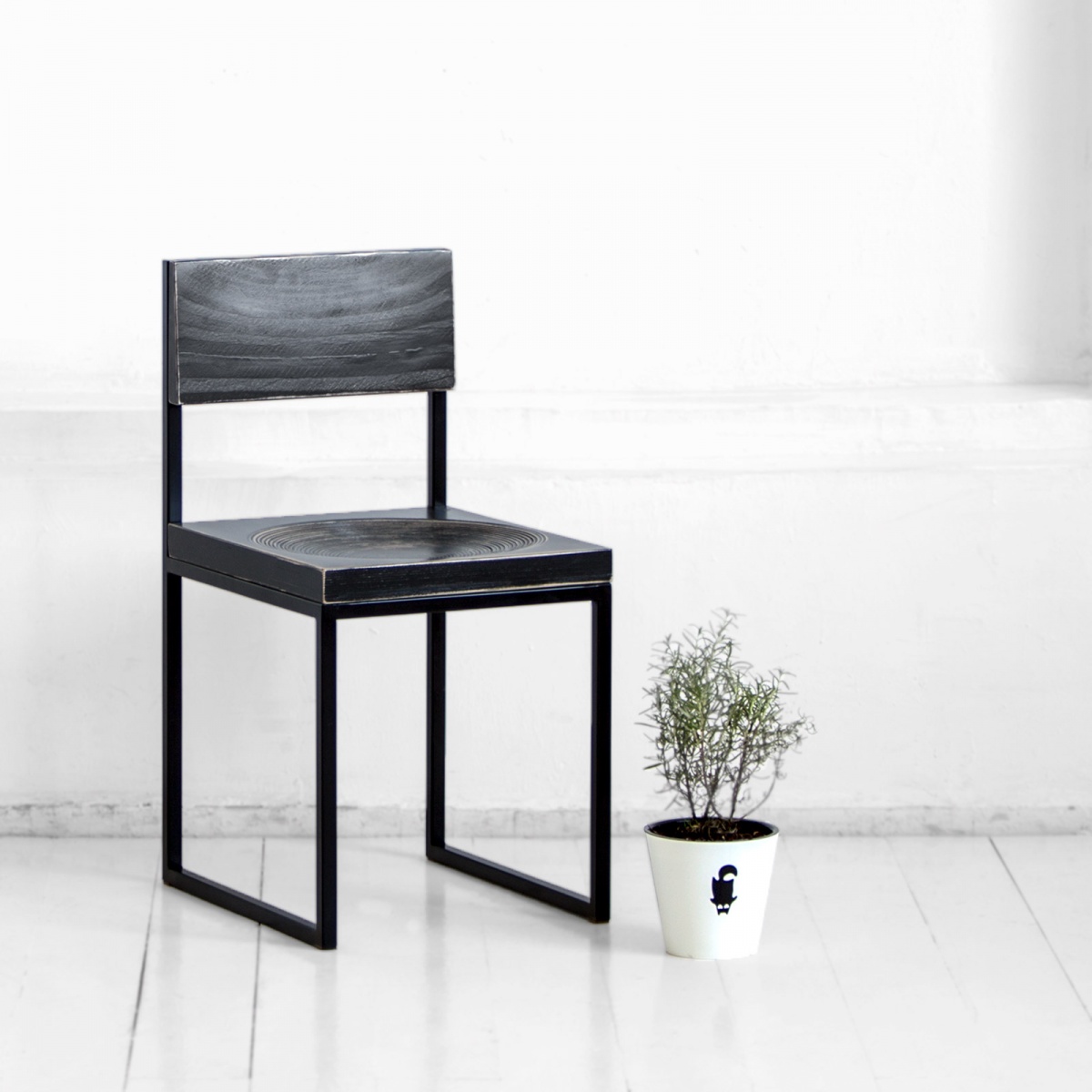 картинка стул <fullmoon> фанера-винтажный черный от ARCHPOLE