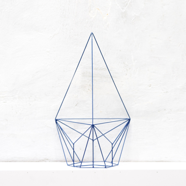 картинка В НАЛИЧИИ настенно потолочное кашпо Шаттл синее арт. 18737 от ARCHPOLE