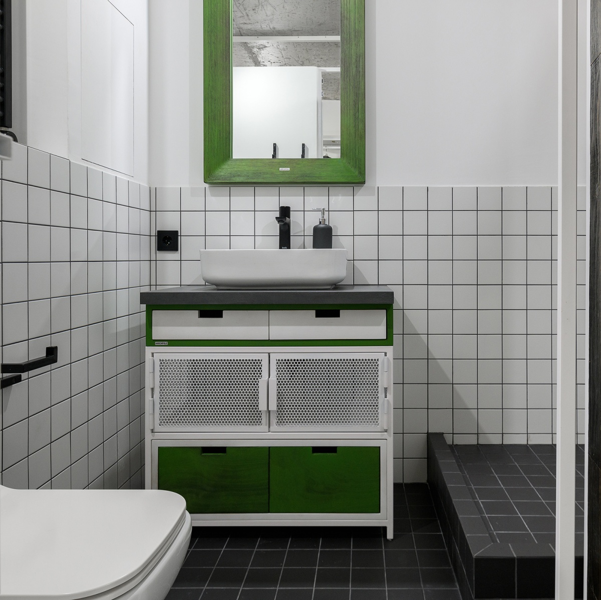 картинка Зеркало <plyedge> фанера-винтажный зеленый от ARCHPOLE