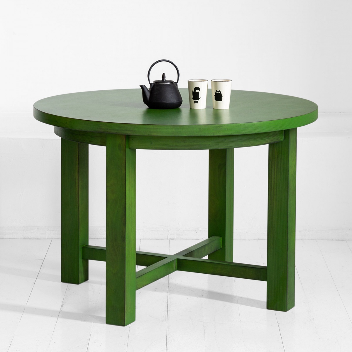 картинка Стол обеденный <старый друг> столешница-винтажный зеленый от ARCHPOLE
