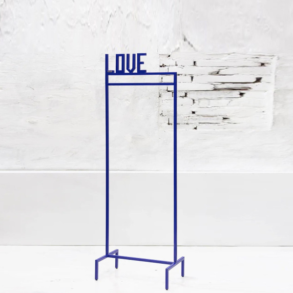 картинка В НАЛИЧИИ вешалка LOVE металл синий RAL 5002 арт. 18733 от ARCHPOLE