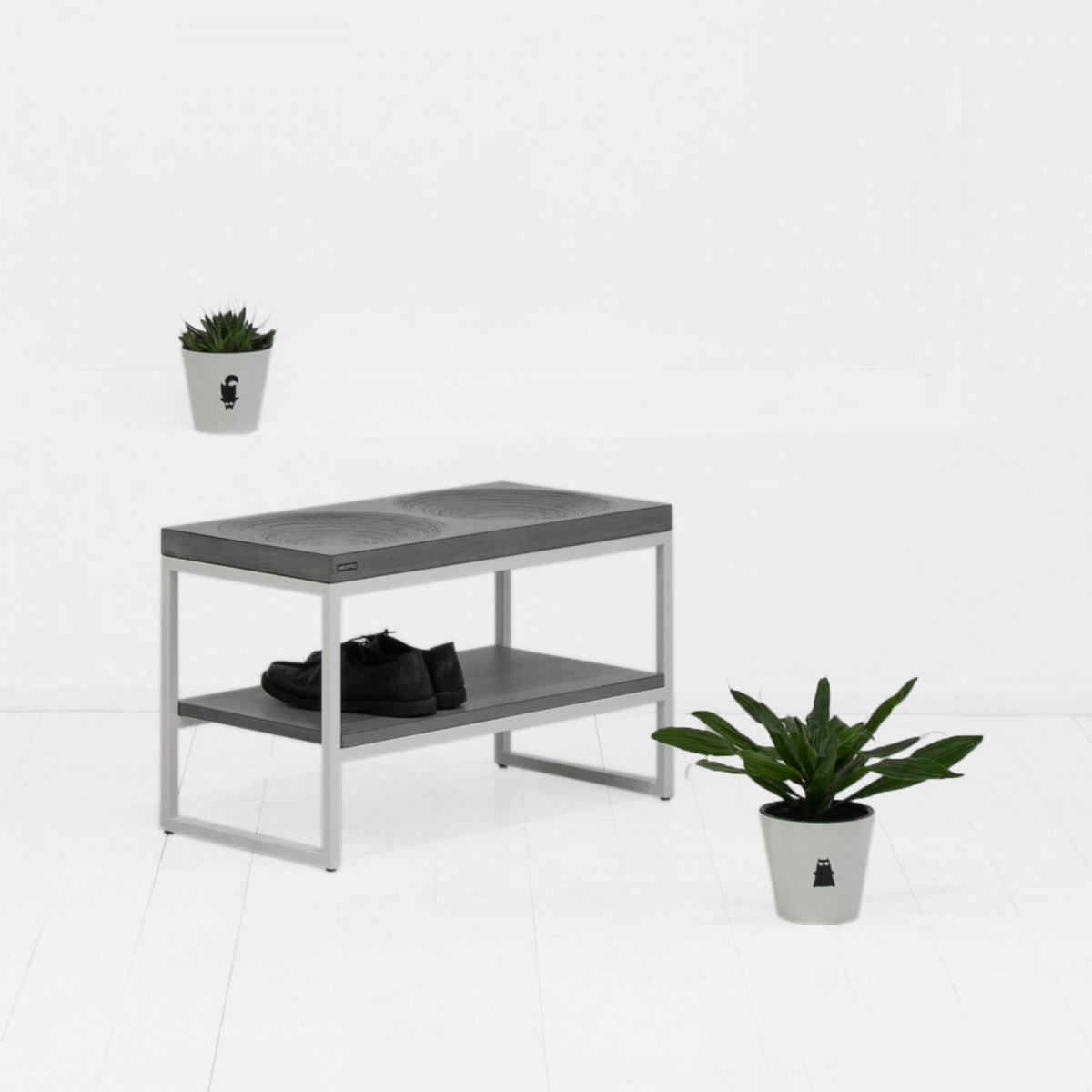 картинка скамья <минимализм x2 fullmoon> фанера-винтажный серый от ARCHPOLE