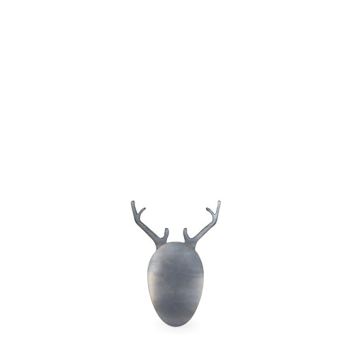 картинка настенные рога с головой №7 <молодой олень> фанера-винтажный серый от ARCHPOLE