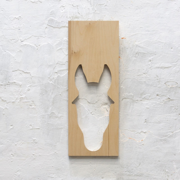 картинка ТРОФЕЙ панно лошадь 240х650 мм из фанеры 21мм id.18626 от ARCHPOLE