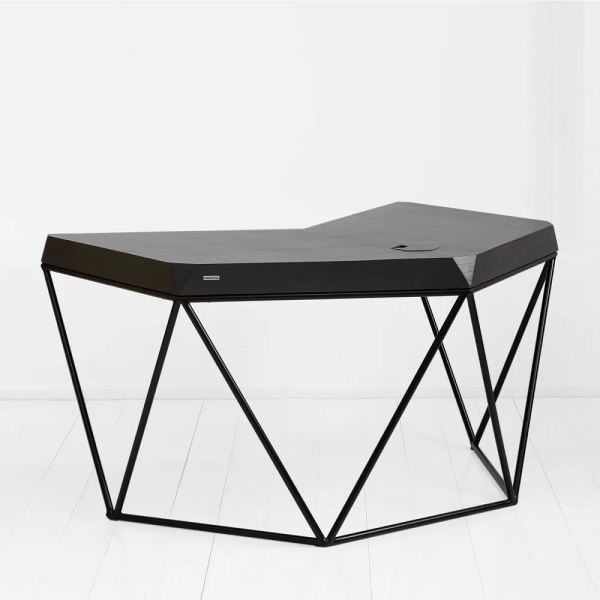картинка В НАЛИЧИИ БУ стол <Гексагон Металл> цвет черный арт. 18723 от ARCHPOLE