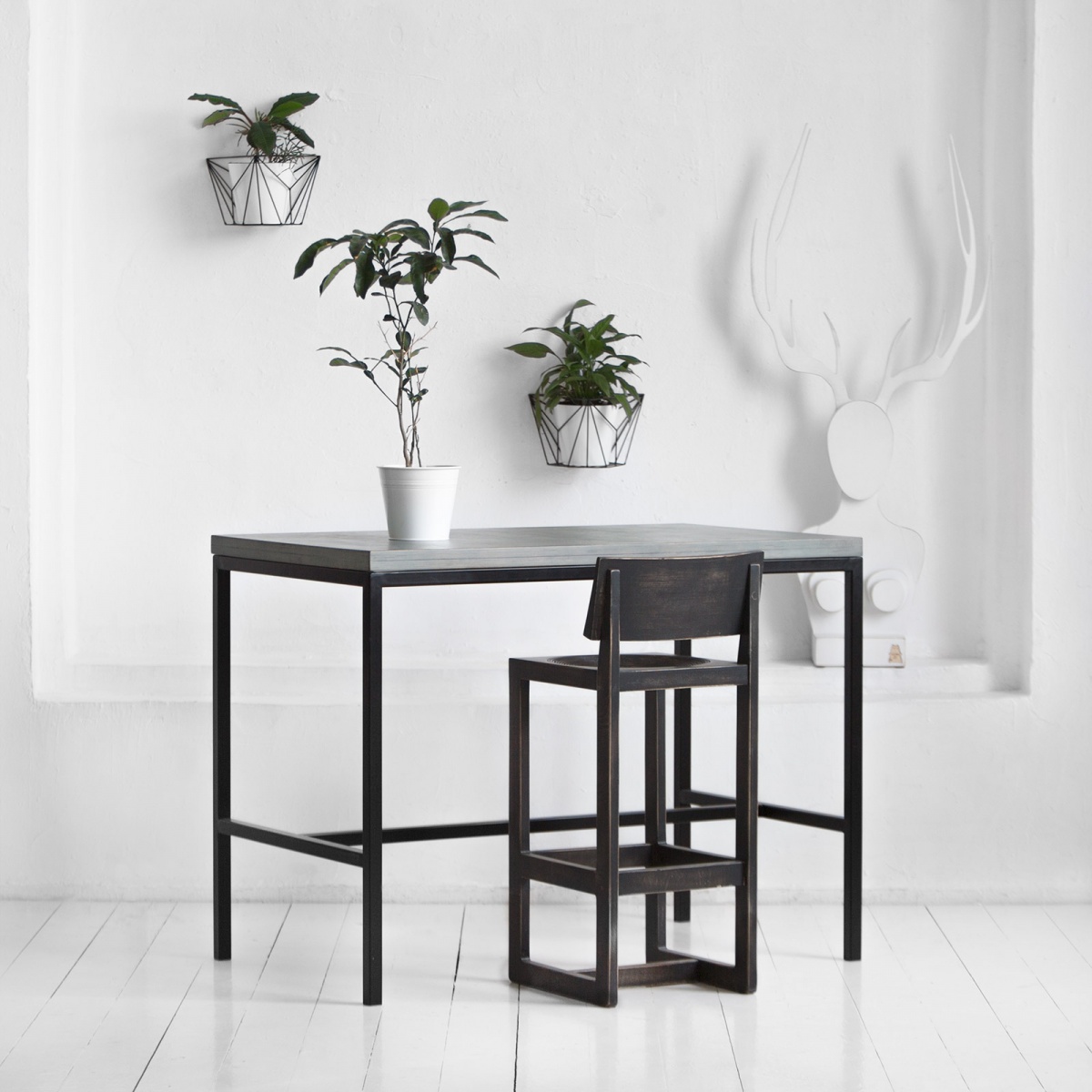 картинка стол барный <минимализм> фанера-винтажный серый от ARCHPOLE