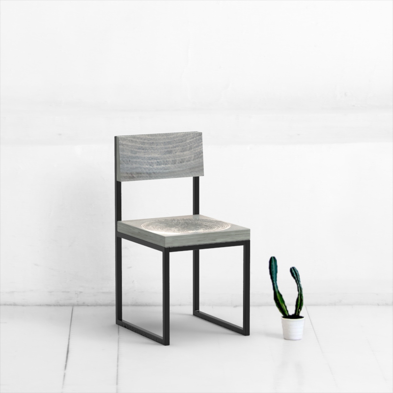 картинка стул детский <fullmoon> фанера-винтажный серый от ARCHPOLE