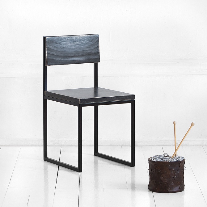 картинка 517 В НАЛИЧИИ стул <flatmoon> фанера-винтажный черный от ARCHPOLE