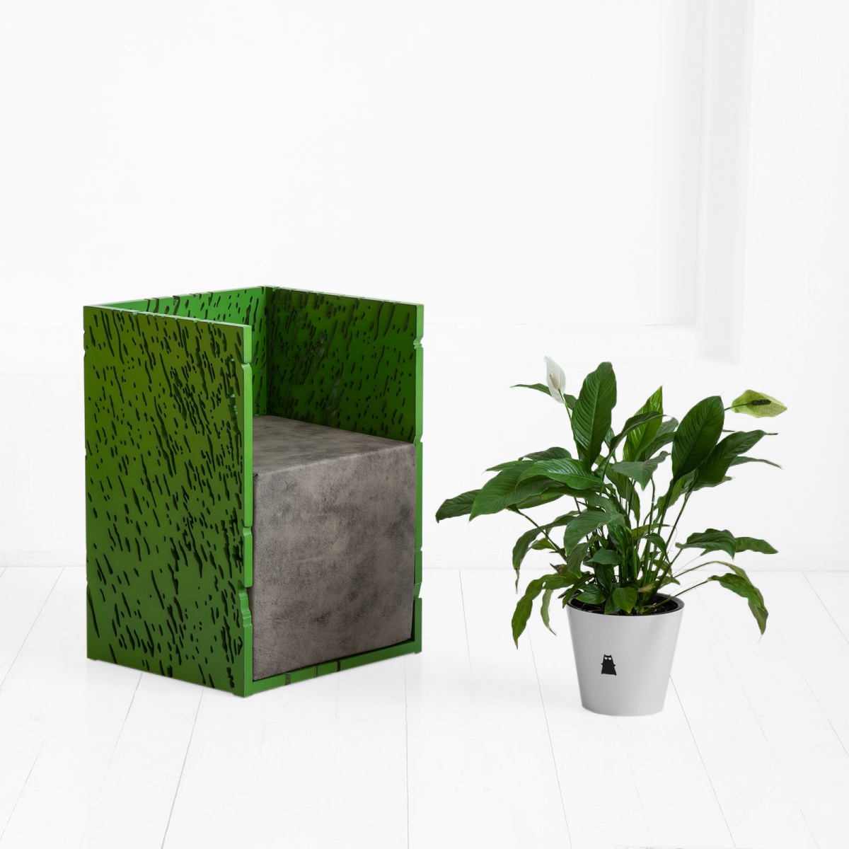 картинка Кресло <naturale> винтажный зеленый от ARCHPOLE