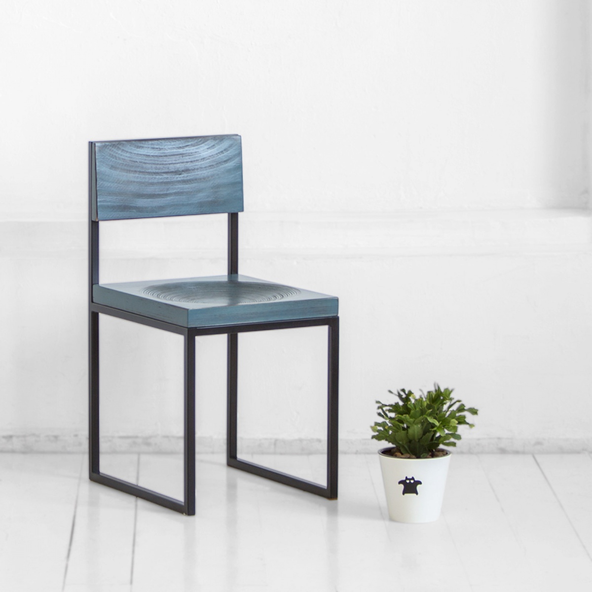 картинка стул <fullmoon> фанера-винтажный синий от ARCHPOLE