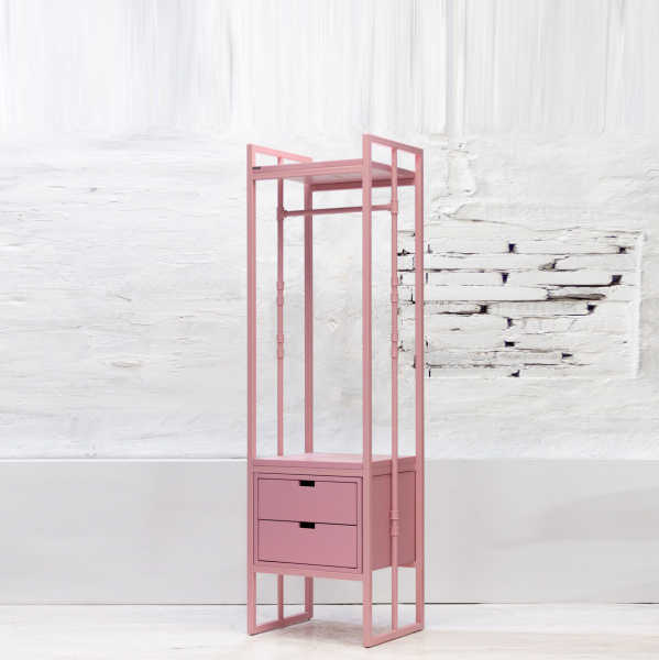 картинка В НАЛИЧИИ из шоурума гардеробный модуль Zinger розовый RAL 3015 арт. 18775 от ARCHPOLE