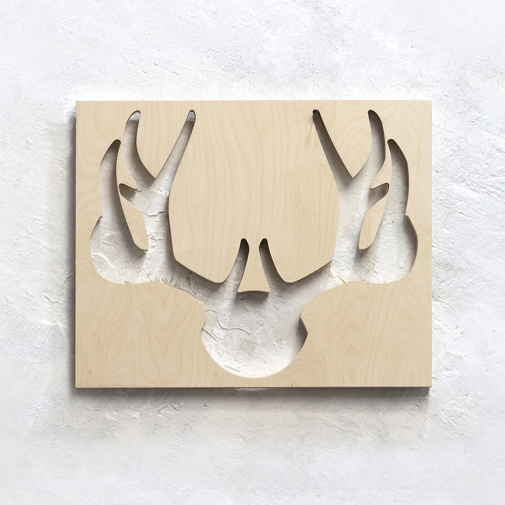 картинка ТРОФЕЙ панно Рога 520x420 ф 18 мм id.18720 от ARCHPOLE