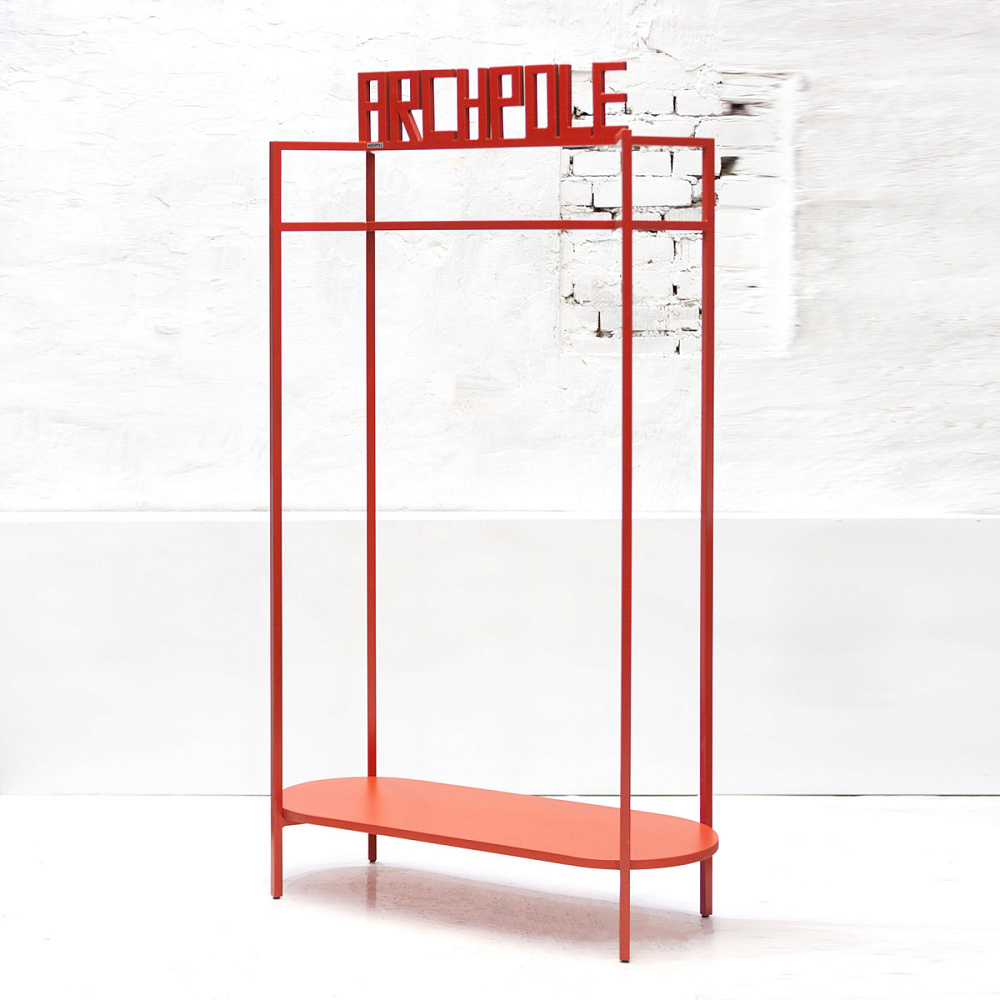 картинка В НАЛИЧИИ Вешалка Овале с надписью Archpole красная арт. 18739 от ARCHPOLE