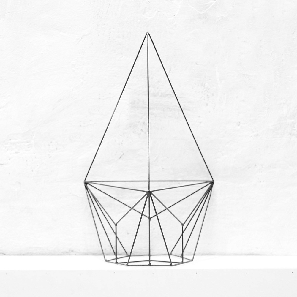 картинка В НАЛИЧИИ настенно потолочное кашпо Шаттл черное арт. 18738 от ARCHPOLE