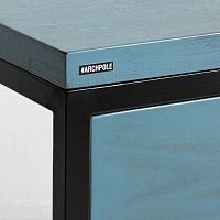 стол рабочий <минимализм> с передней панелью фанера - винтажный синий от ARCHPOLE в Москве