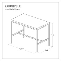 стол барный <минимализм> конструктор от ARCHPOLE в Москве
