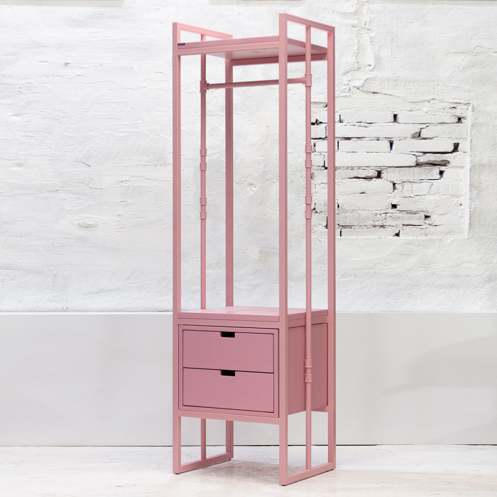картинка В НАЛИЧИИ из шоурума гардеробный модуль Zinger розовый RAL 3015 арт. 18775 от ARCHPOLE