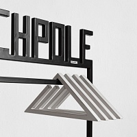 металлическая надпись-лого на рейл колличество букв и цвет на выбор от ARCHPOLE в Москве