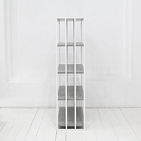стеллаж <минимализм> с вертикальными ограждениями фанера-винтажный серый от ARCHPOLE в Москве