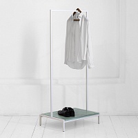 Рейл для одежды с полкой <минимализм А> фанера-винтажный бирюзовый от ARCHPOLE в Москве