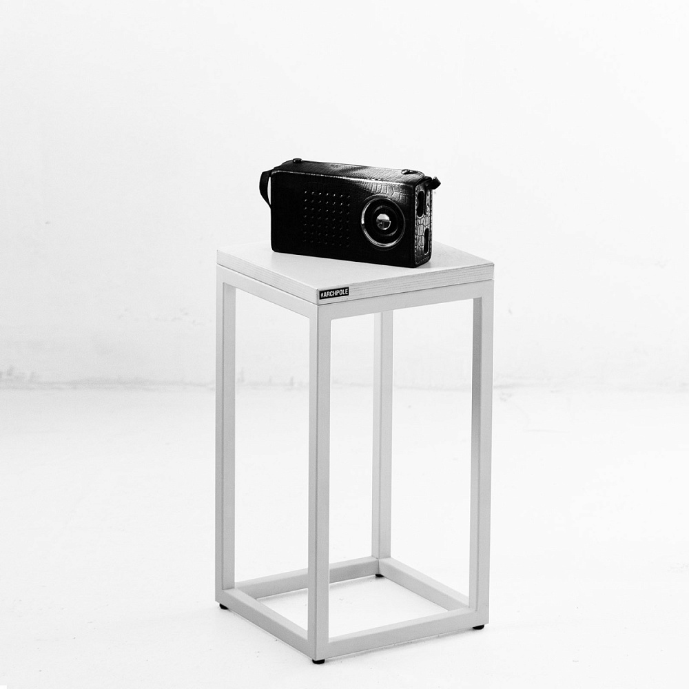 картинка тумба <Минимализм> 250x250 h 450мм белая id.18855 от ARCHPOLE